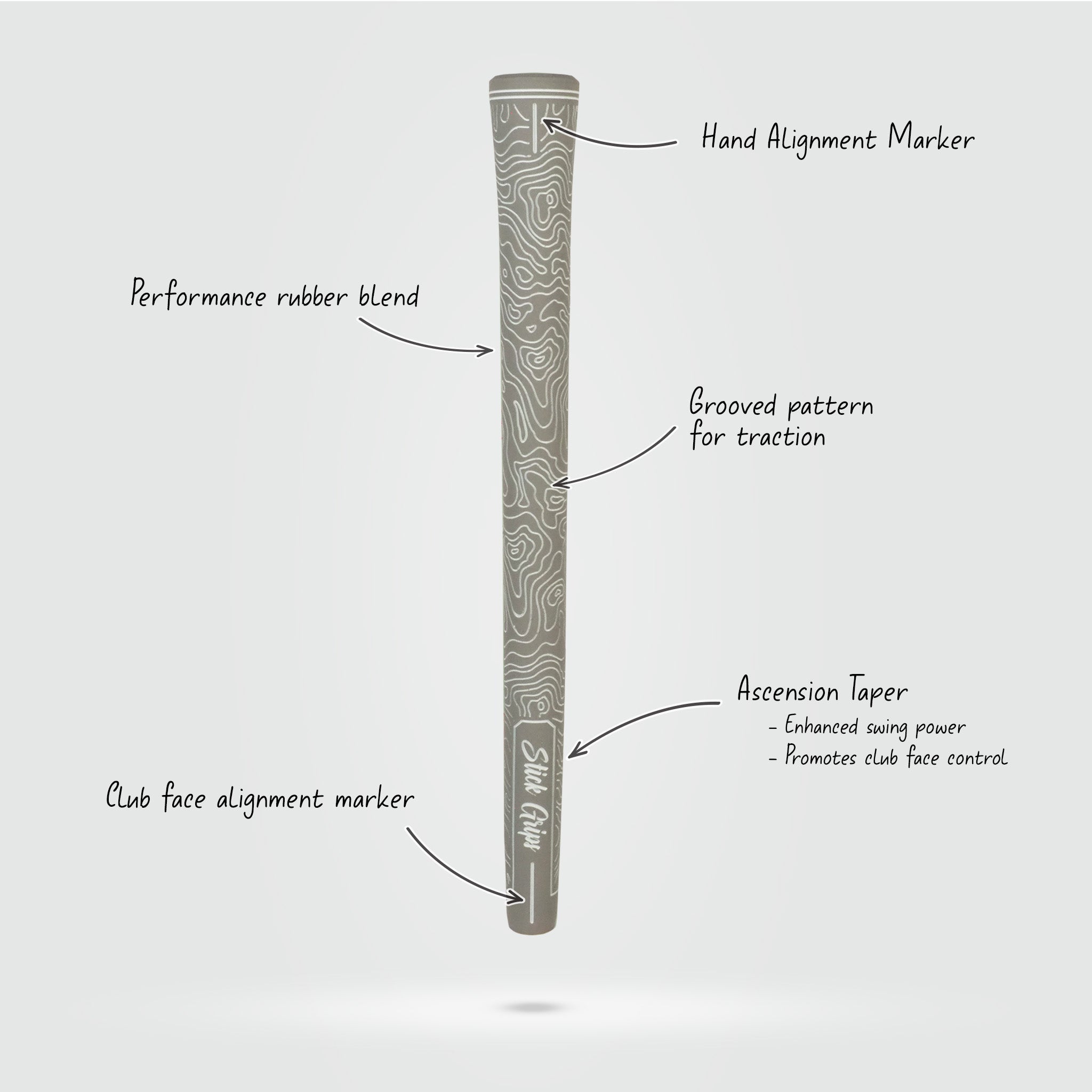 Stick Grips Topo Golf Grip – Standard & Midsize
