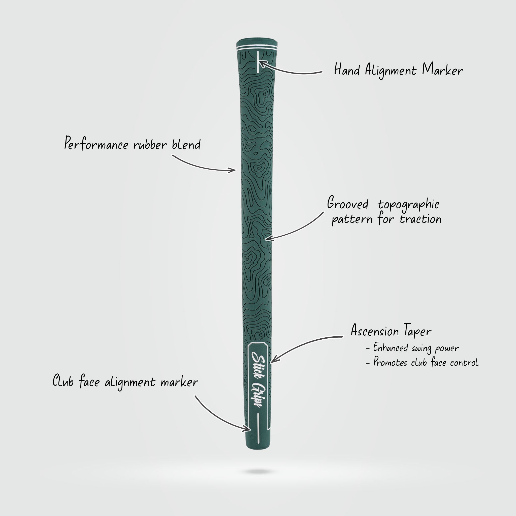 Stick Grips Topo Golf Grip – Standard & Midsize