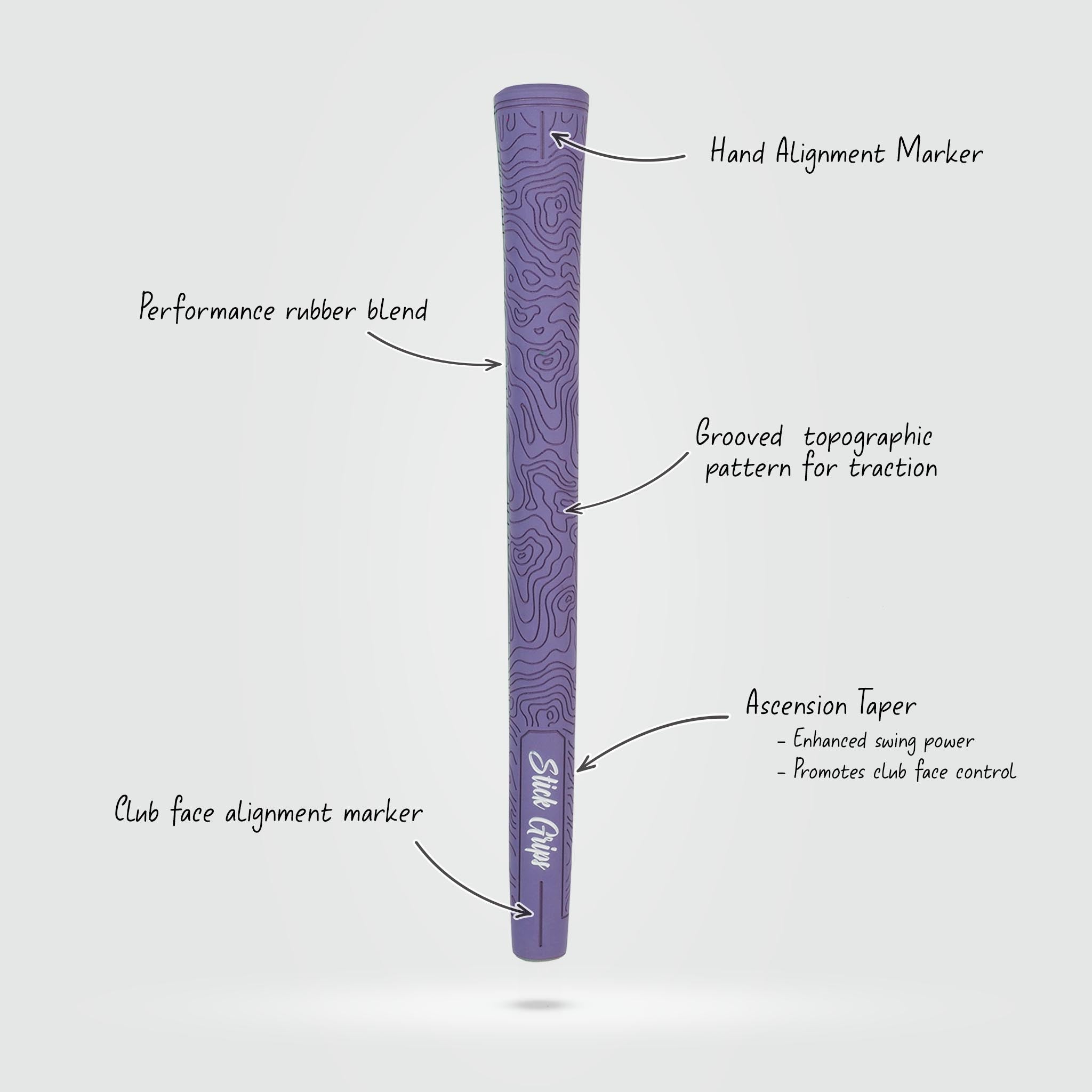 Stick Grips Topo Golf Grip – Standard & Midsize
