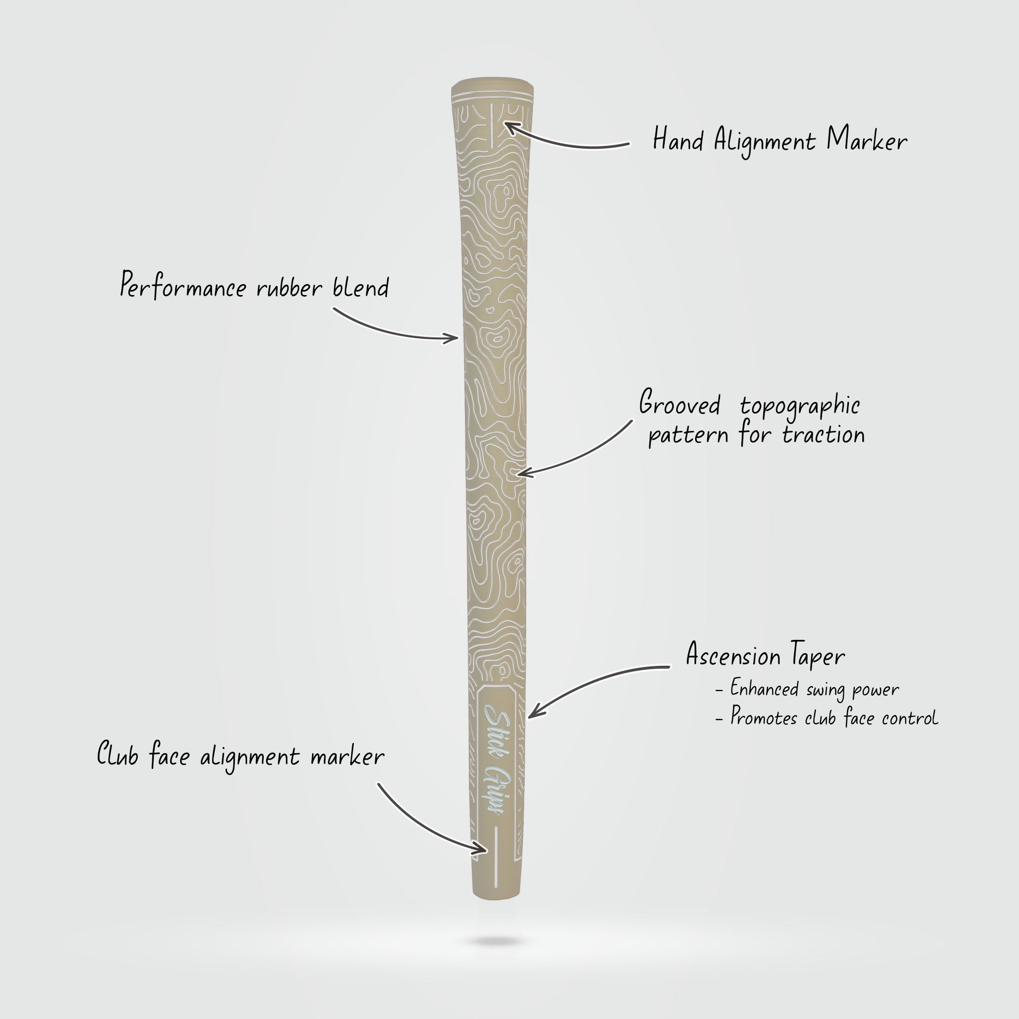 Stick Grips Topo Golf Grip – Standard & Midsize